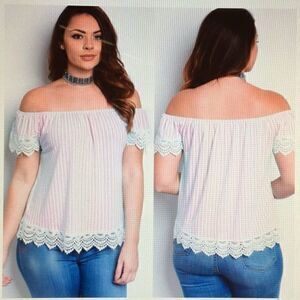- ⭐️⭐️⭐️HOST PICK⭐️⭐️⭐️NWOT, Beautiful Plus Size Striped Top Shirt